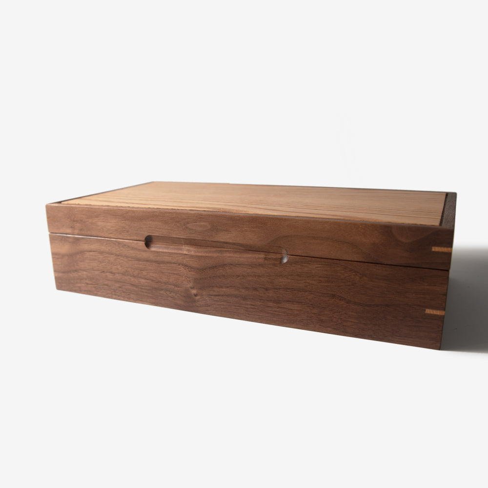 Watch Box - Black Walnut and Oak - 8 Compartments (ONLINE ORDER ONLY)
