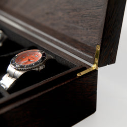 Watch Box - Wenge Hardwood - 8 Watch Compartments (ONLINE ORDER ONLY)