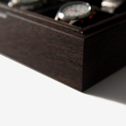 Watch Box - Wenge Hardwood - 8 Watch Compartments (ONLINE ORDER ONLY)