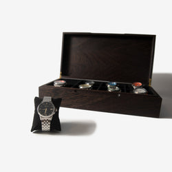 Watch Box - Wenge Hardwood - 8 Watch Compartments (ONLINE ORDER ONLY)