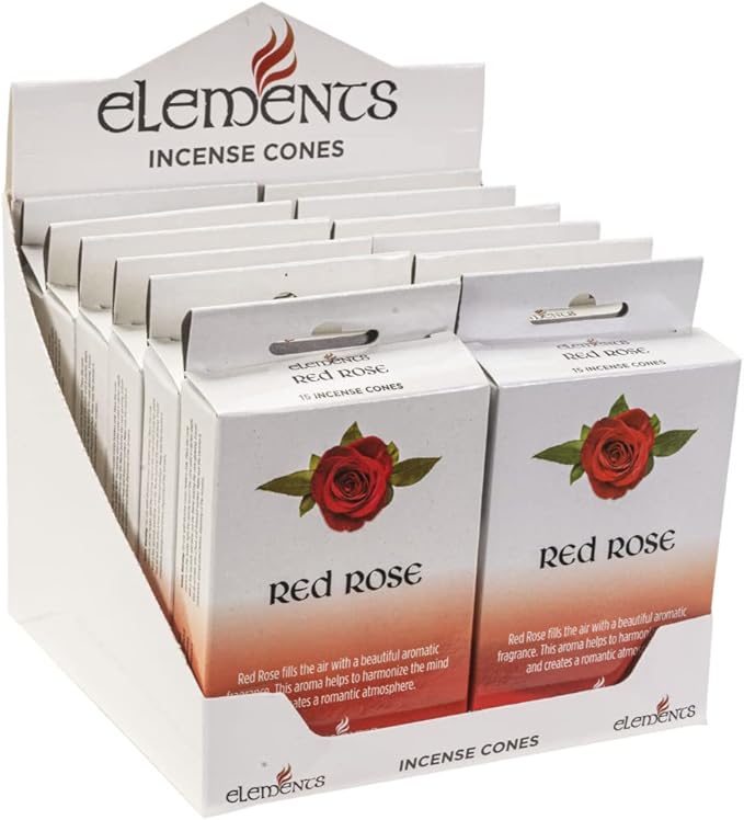 Red Rose Incense Cones Pack of 15 (Online Order Only)