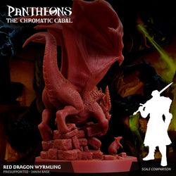3D Printed Sordane Publishing Wyrmling Red Dragon Pantheons - The Chromatic Cabal 28 32mm D&D (Online Only)