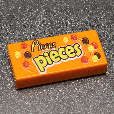 Pieces - Custom Printed 1x2 Tile made using LEGO part (Online Order Only)