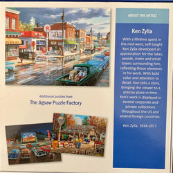 Reflections on Main Street Old Time Town 1000 Piece Jigsaw Puzzle Leap Year (ONLINE ORDER ONLY)