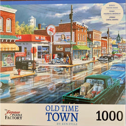 Reflections on Main Street Old Time Town 1000 Piece Jigsaw Puzzle Leap Year (ONLINE ORDER ONLY)
