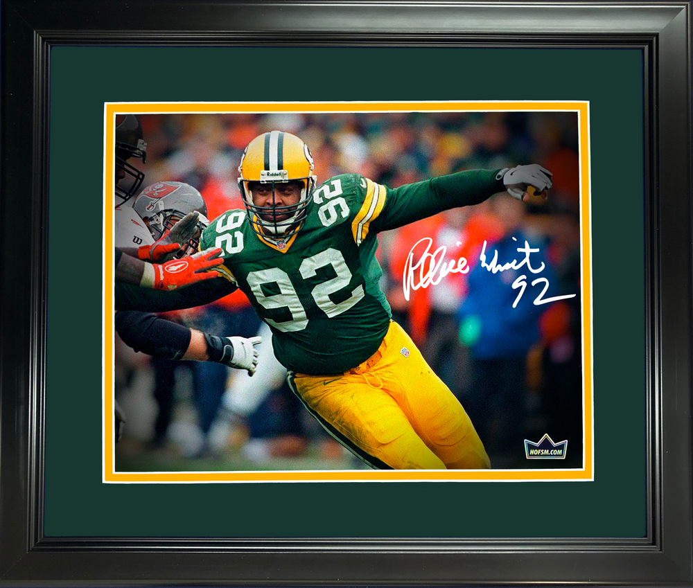 Framed Reggie White Green Bay Packers Facsimile Laser Engraved Signature Auto 11"x14"Football Photo HOFSM Holo (ONLINE ORDER ONLY)