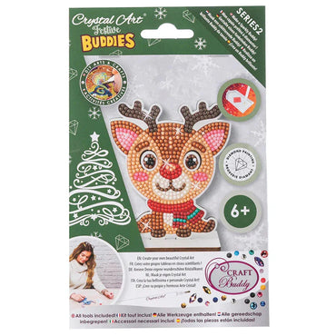 Reindeer Crystal Art Festive Buddies Kit Craft Buddy (ONLINE ORDER ONLY)
