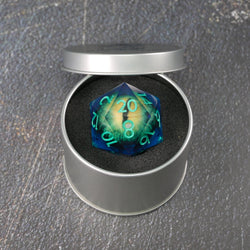 Remorhaz's Eye | Giant D20 Moving Eye DnD Dice | Acrylic RPG Gaming Dice (ONLINE ORDER ONLY)