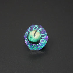Remorhaz's Eye |  7 Piece Moving Eye DnD Dice Set | Acrylic RPG Gaming Dice (ONLINE ORDER ONLY)