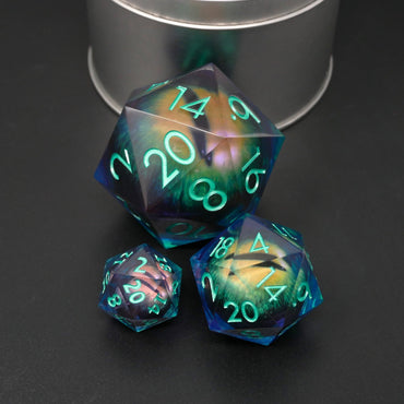 Remorhaz's Eye | Giant D20 Moving Eye DnD Dice | Acrylic RPG Gaming Dice (ONLINE ORDER ONLY)