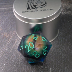 Remorhaz's Eye | Giant D20 Moving Eye DnD Dice | Acrylic RPG Gaming Dice (ONLINE ORDER ONLY)