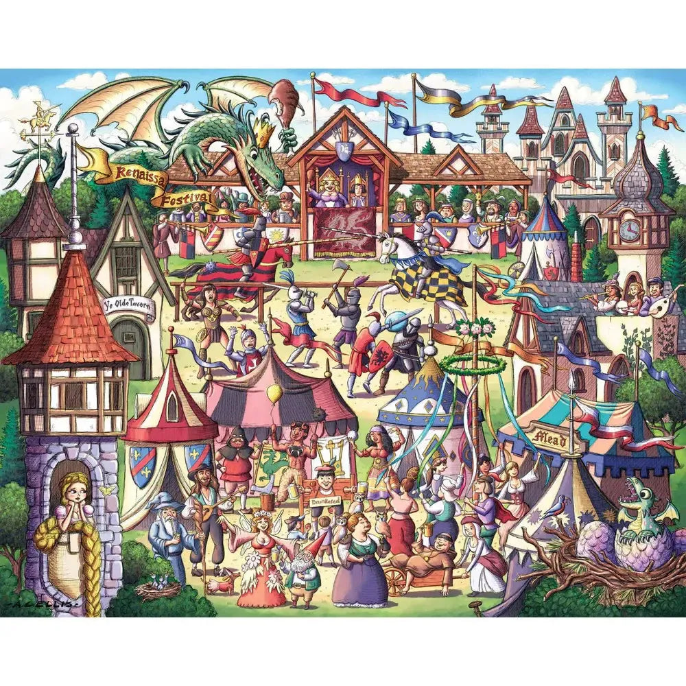 Renaissance Fair 210 Piece Jigsaw Puzzle Boardwalk (ONLINE ORDER ONLY)