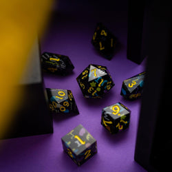 Retro Handmade Resin DND Dice Set (ONLINE ORDER ONLY)