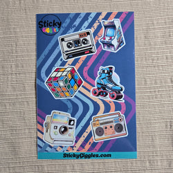 Fun Retro Collection 1 Sticker Sheet 6 Stickers (ONLINE ORDER ONLY)
