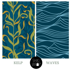 Large Reusable Cloth Furoshiki Gift Wrap | Kelp & Waves (ONLINE ORDER ONLY)