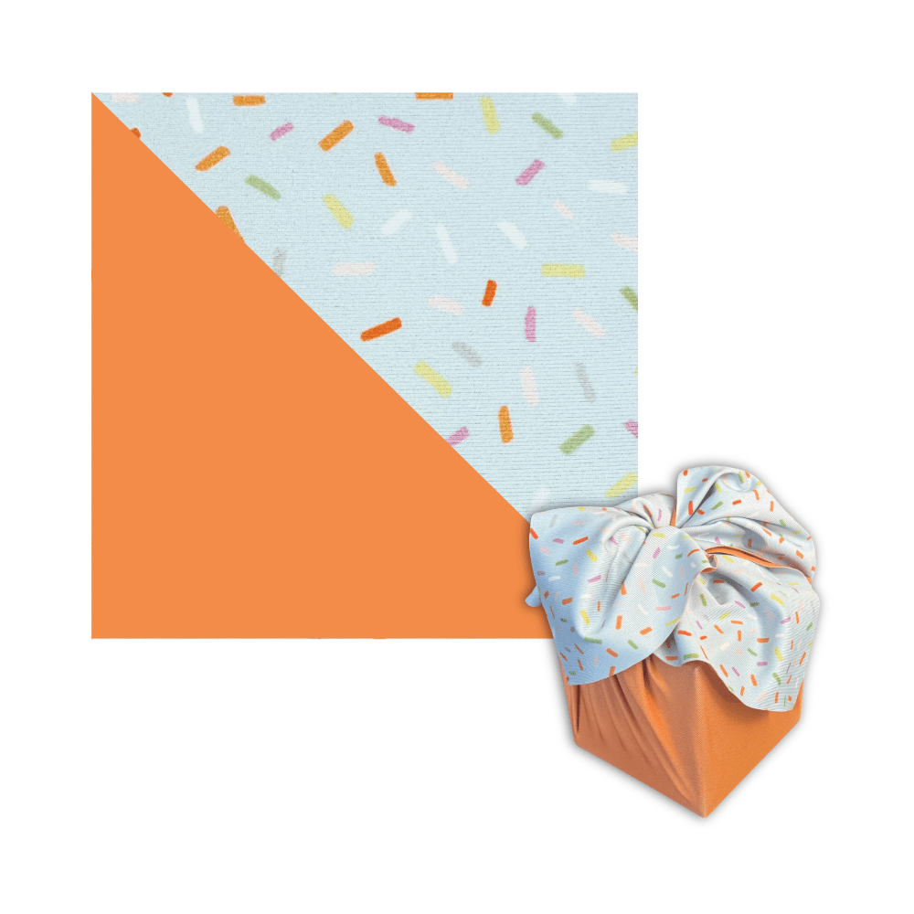 Small Reusable Cloth Furoshiki Gift Wrap | Spring Confetti (ONLINE ORDER ONLY)