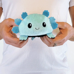 TeeTurtle Reversible Axolotl: Blue/Black (Mini) (ONLINE ORDER ONLY)