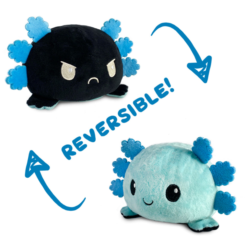 TeeTurtle Reversible Axolotl: Blue/Black (Mini) (ONLINE ORDER ONLY)