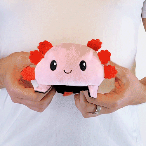 TeeTurtle Reversible Axolotl: Purple/Black (Mini) (ONLINE ORDER ONLY)