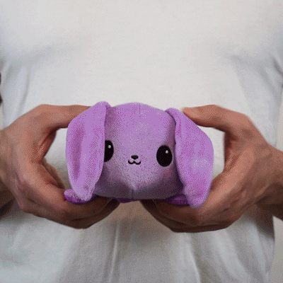 TeeTurtle Reversible Bunny: Purple (Mini) (ONLINE ORDER ONLY)
