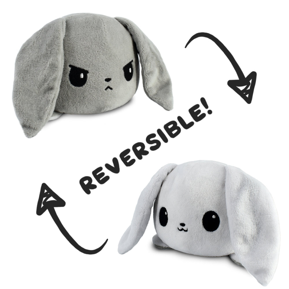 TeeTurtle Reversible Bunny: White/Gray (Mini) (ONLINE ORDER ONLY)