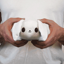 TeeTurtle Reversible Bunny: White/Gray (Mini) (ONLINE ORDER ONLY)
