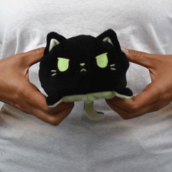 TeeTurtle Reversible Cat: Black/Glow (Mini) (ONLINE ORDER ONLY)