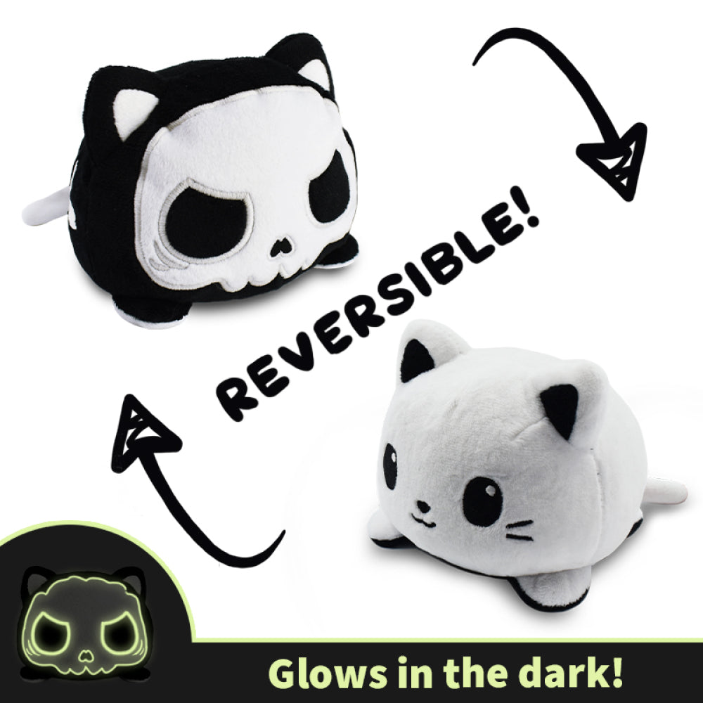 TeeTurtle Reversible Cat: Skeleton Glow (Mini) (ONLINE ORDER ONLY)