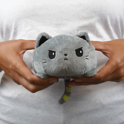 TeeTurtle Reversible Catzilla: Gray Glow (Mini) (ONLINE ORDER ONLY)