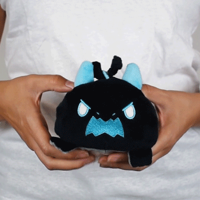 TeeTurtle Reversible Dragon: Gray Bearded/Black (Mini) (ONLINE ORDER ONLY)