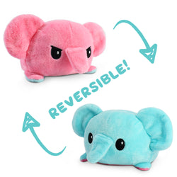 TeeTurtle Reversible Elephant: Aqua/Pink (Mini) (ONLINE ORDER ONLY)