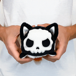 TeeTurtle Reversible Fox: Skeleton Glow (Mini) (ONLINE ORDER ONLY)