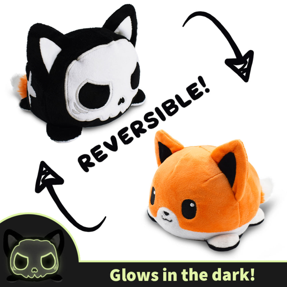 TeeTurtle Reversible Fox: Skeleton Glow (Mini) (ONLINE ORDER ONLY)