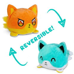 TeeTurtle Reversible Kitsune: Aqua/Orange (Mini) (ONLINE ORDER ONLY)