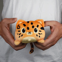 TeeTurtle Reversible Leopard: Orange (Mini) (ONLINE ORDER ONLY)