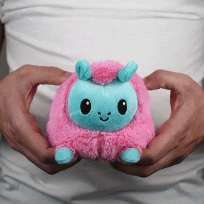 TeeTurtle Reversible Llama: Aqua/Pink (Mini) (ONLINE ORDER ONLY)