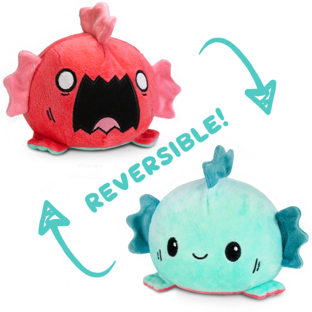 TeeTurtle Reversible Sea Monster: Aqua/Pink (Mini) (ONLINE ORDER ONLY)