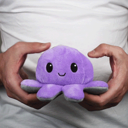 TeeTurtle Reversible Octopus: Purple/Gray (Mini) (ONLINE ORDER ONLY)