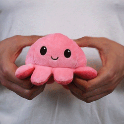 TeeTurtle Reversible Octopus: Light Pink/Pink Wink (Mini) (ONLINE ORDER ONLY)