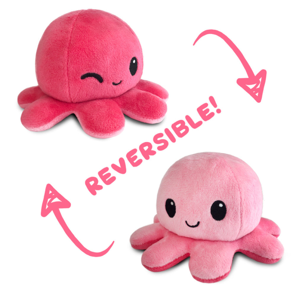 TeeTurtle Reversible Octopus: Light Pink/Pink Wink (Mini) (ONLINE ORDER ONLY)