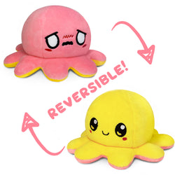 TeeTurtle Reversible Octopus: Yellow/Pink (Mini) (ONLINE ORDER ONLY)