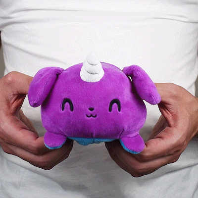 TeeTurtle Reversible Puppicorn: Purple/Blue (Mini) (ONLINE ORDER ONLY)