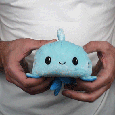 TeeTurtle Reversible Shark: Light Blue/Blue (Mini) (ONLINE ORDER ONLY)