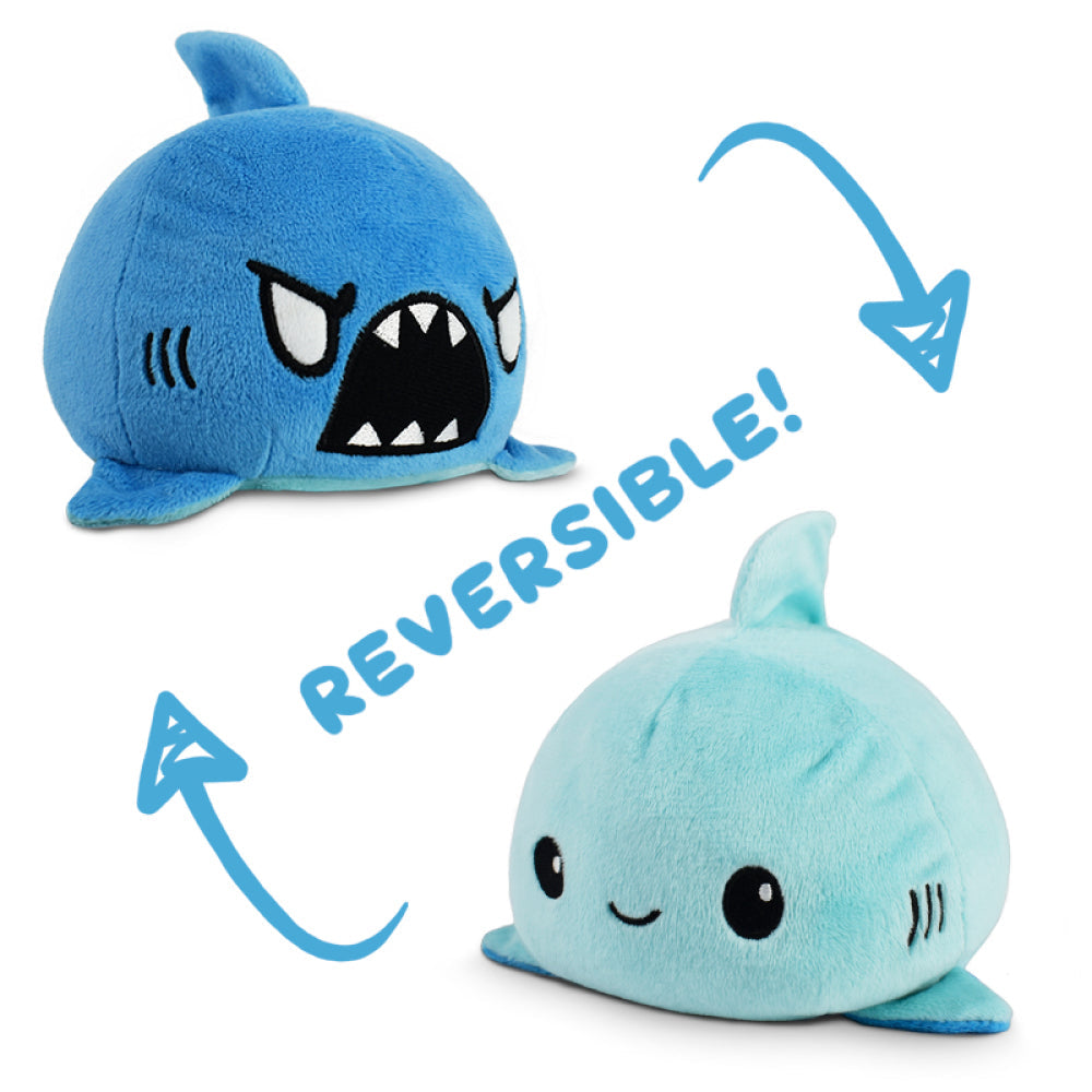 TeeTurtle Reversible Shark: Light Blue/Blue (Mini) (ONLINE ORDER ONLY)