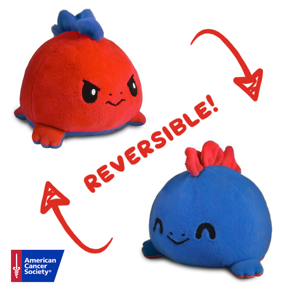 TeeTurtle Reversible Stegosaurus: Blue/Red (Mini) (ONLINE ORDER ONLY)