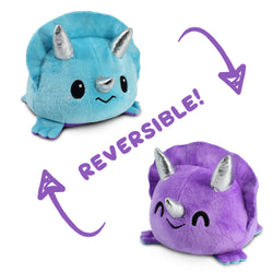 TeeTurtle Reversible Triceratops: Purple/Blue (Mini) (ONLINE ORDER ONLY)