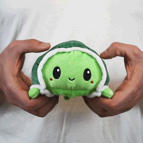 TeeTurtle Reversible Turtle: Green (Mini) (ONLINE ORDER ONLY)