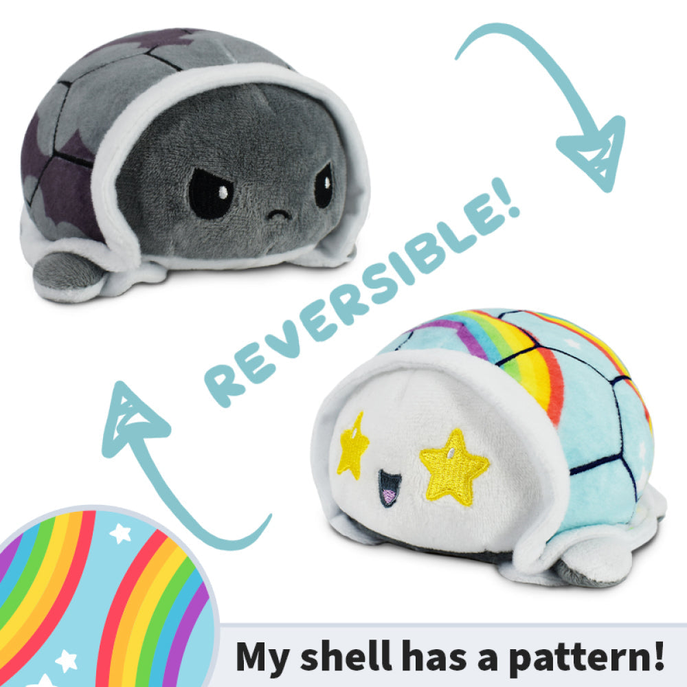 TeeTurtle Reversible Turtle: Rainbow/Storm Clouds (Mini) (ONLINE ORDER ONLY)