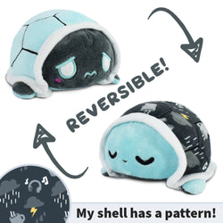 TeeTurtle Reversible Turtle: Rainy Day/Light Blue (Mini) (ONLINE ORDER ONLY)