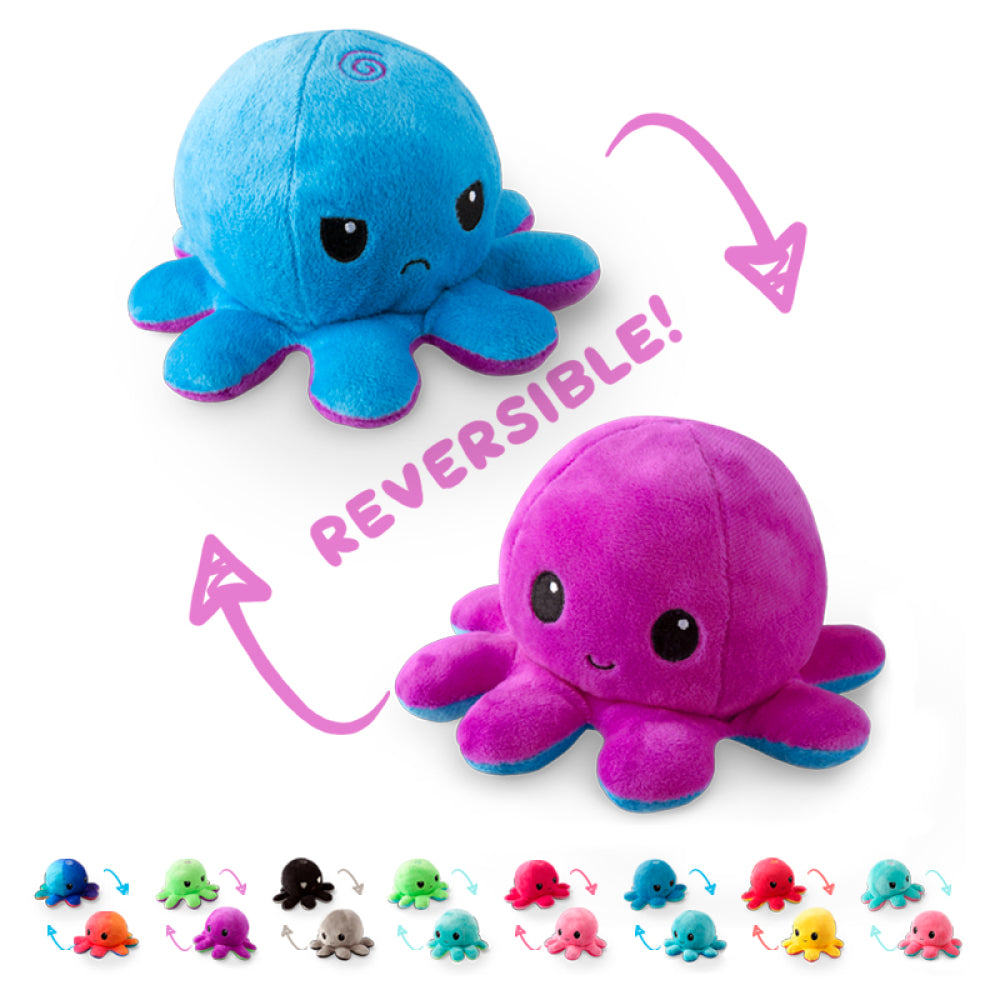 TeeTurtle Reversible Octopus: Blue/Purple (Mini) (ONLINE ORDER ONLY)